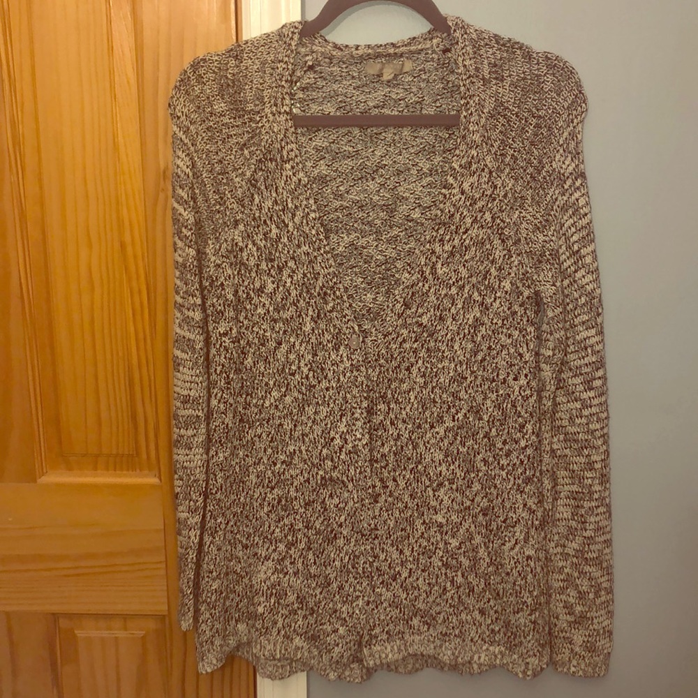 Open Sweater With Buttons